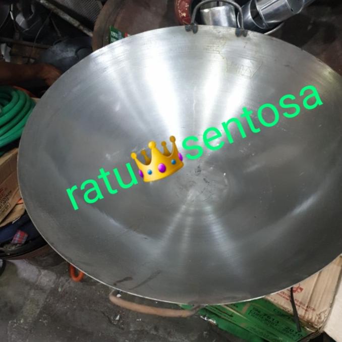 =====] kuali plat besi tebal UK 70 cm import