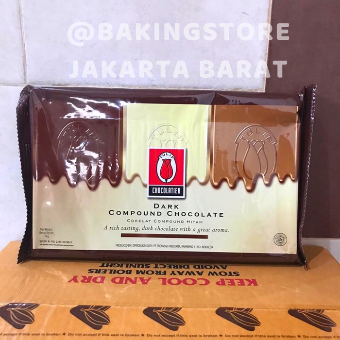 

Promo Coklat Tulip Dark Chocolate Compound Cokelat Batang Murah 1 Kg