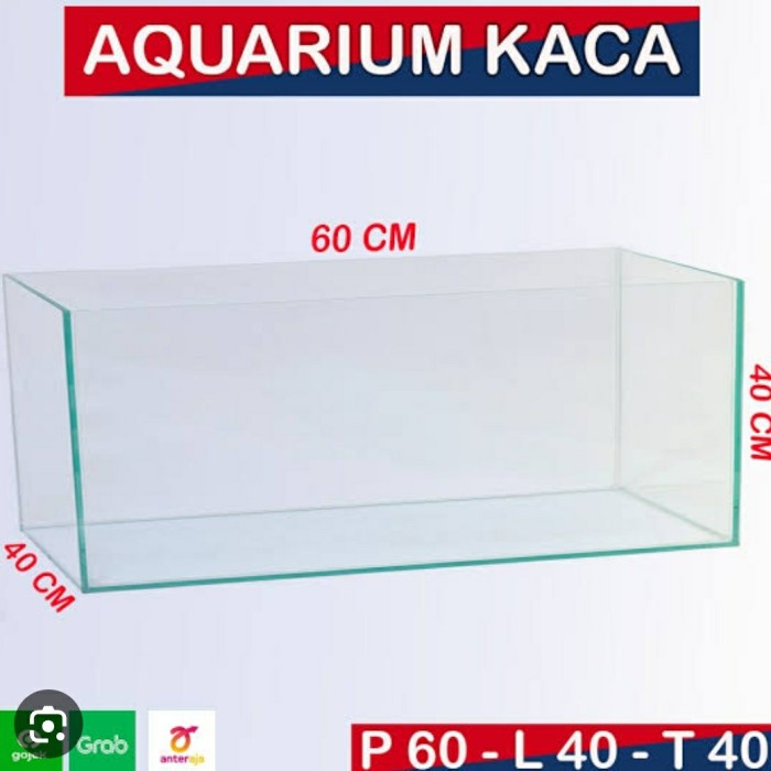 Promo Aquarium 60X40X40 Full 8Mm Aquarium Kaca Polos