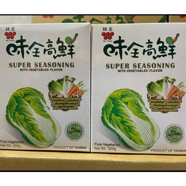 

Kaldu Sayur / Sawi Vegetarian Taiwan 500 Gram Wei Chuan Seasoning Halal