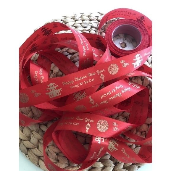 

TRY Pita chinese new year/ pita gong xi fa cai/ pita imlek/tali pita imlek 2,5cm TERLARIS