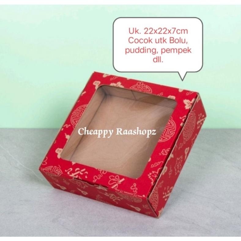 

TRY Pudding Box Imlek 22x22 x7cm Box Pudding Natal Box Imlek Jendela Box Imlek Mika Box Imlek 4 Toples 300gr Box Imlek 4 cup pudding 200ml Dus Imlek Kotak Imlek Packaging Imlek TERLARIS