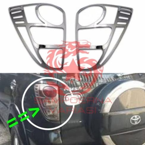 PROMO Garnish chrome lampu belakang mobil RUSH TERIOS lama old 2008 - 2011
