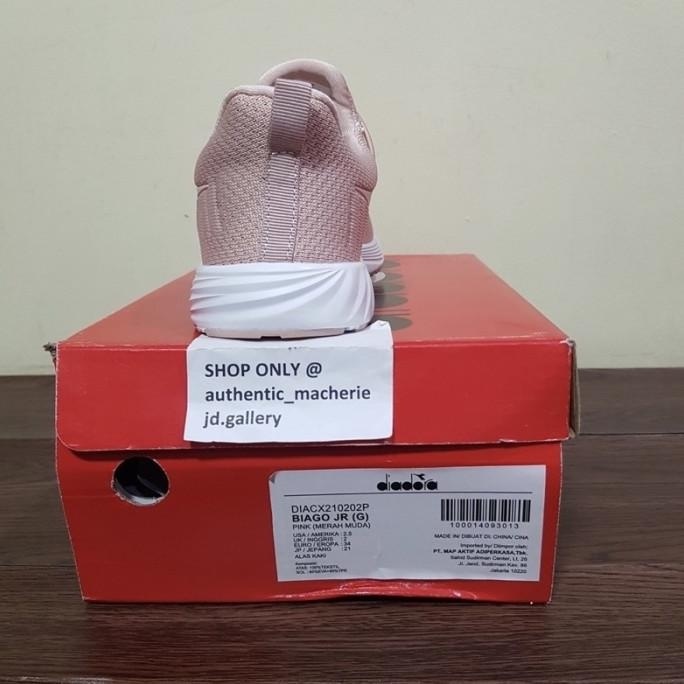 READY STOCK ORIGINAL SALE 70% SEPATU DIADORA BIAGO JR PINK GIRL 