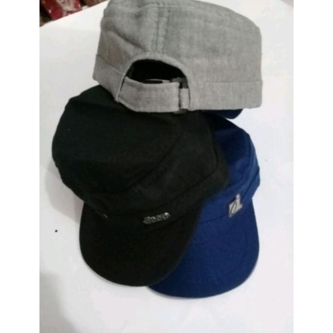 READY STOCK TOPI ANAK LAKI LAKI KOMANDO POLOS USIA 1 2 3 4 TAHUN LOGO RANDOM 
