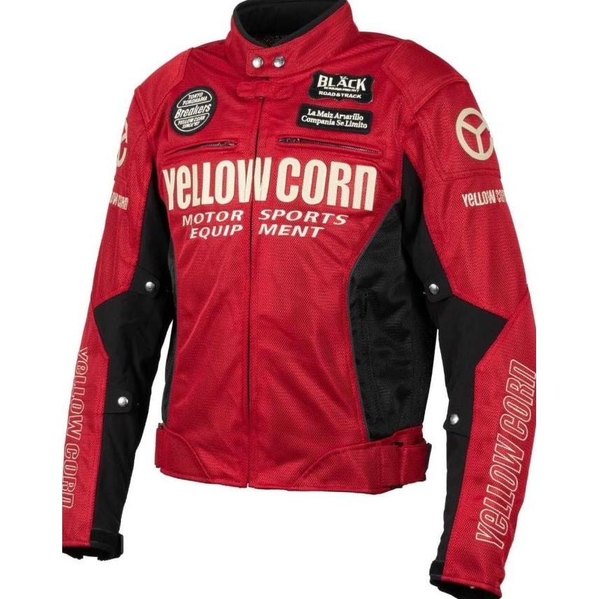 BIG SALE YELLOW CORN YB 3102 BLACK RED | JAKET RIDING | ORIGINAL YELLOW CORN  