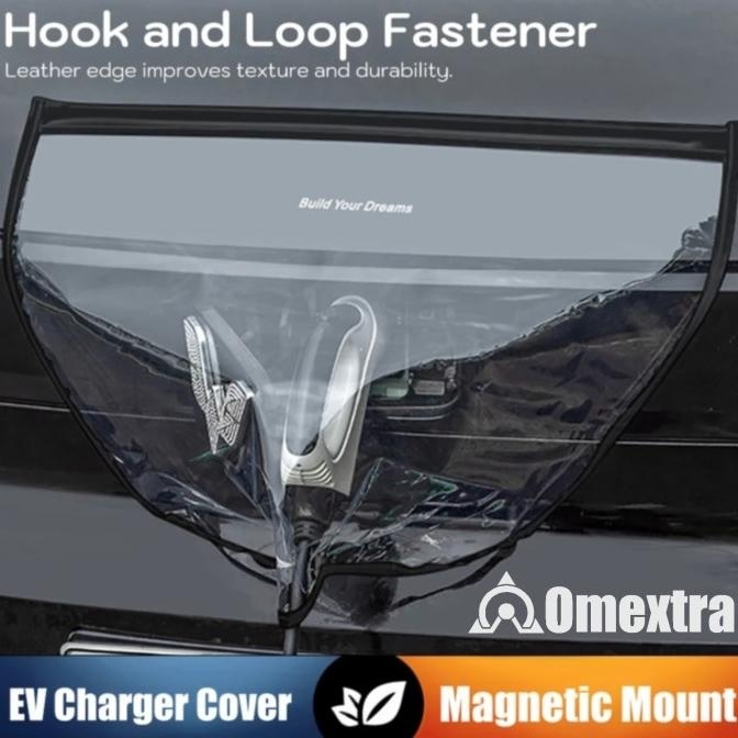 Magnetic EV Charger Cover Omextra Pelindung Charger Mobil Listrik EV Casasofia
