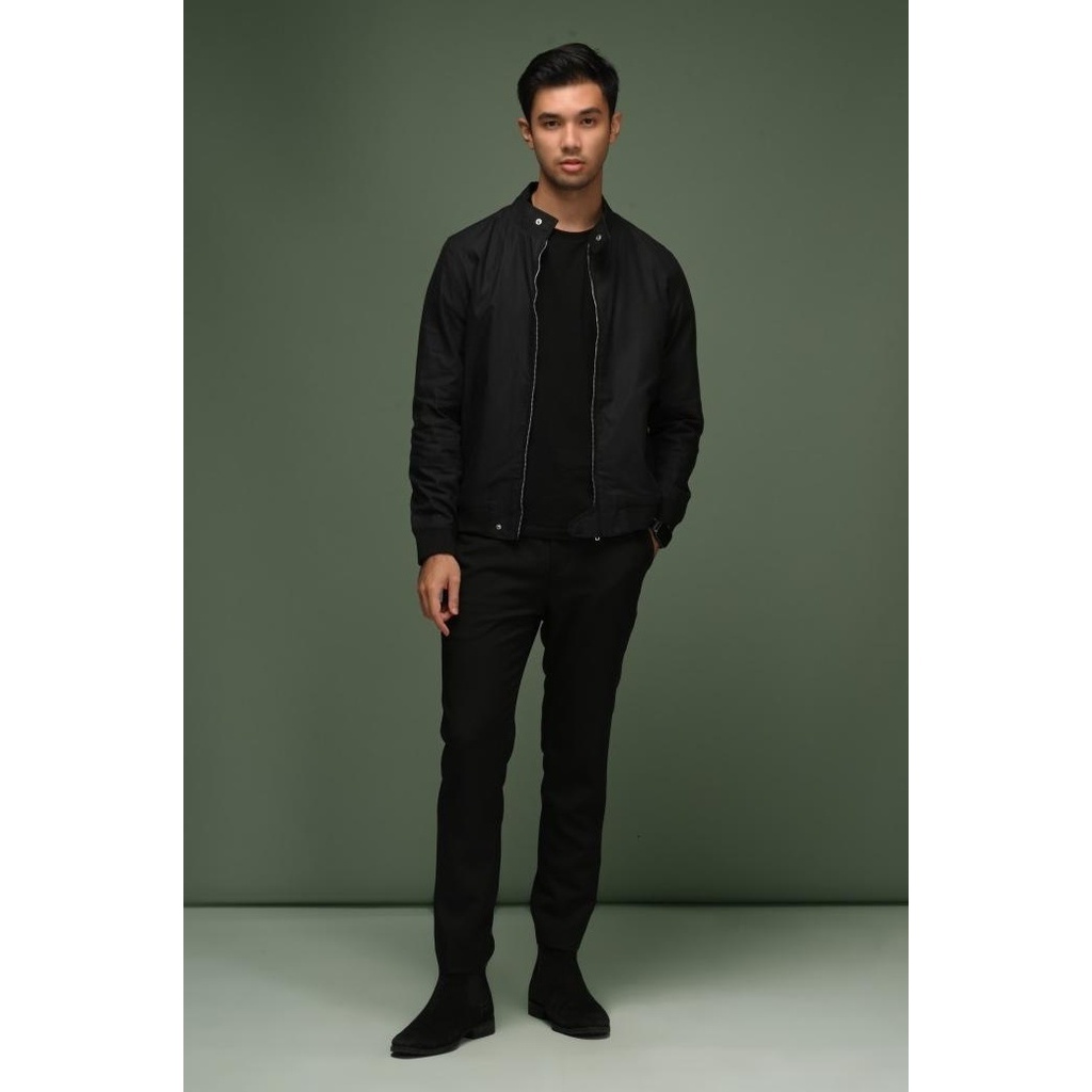 READY STOCK JAKET PREPP STUDIO HARRINGTON JACKET BLACK 