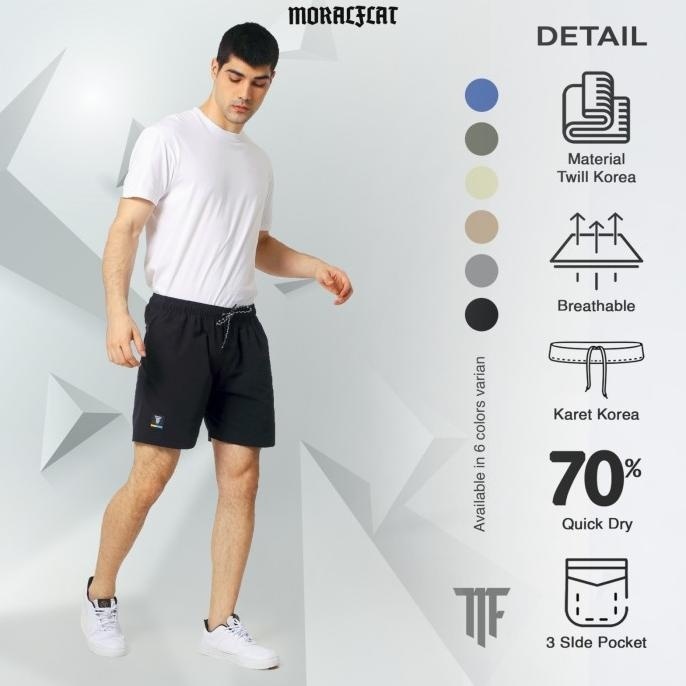 TERBARU MORAL FLAT OFFICIAL - BOARDSHORT - CELANA PENDEK PRIA - MODS 