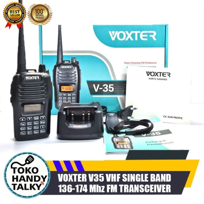 VOXTER V35 V 35 VHF SINGLE BAND 136-174MHZ HT VOXTER V-35 VHF ORIGINAL