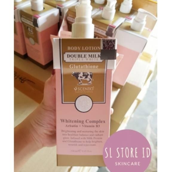 [Bpom] Scentio Double Lk Triple Bright Body Lotion Pemutih 250 Ml | Thailand Bangkok Beauty Buffet