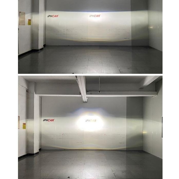 New Lampu Foglamp Biled Projector Iphcar M619 Blue Lens Bi Led Proji Mobil Gratis Ongkir