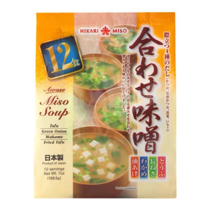 

Hikari Awase Miso / Miso Soup Instant 12 Pcs 198.6 GR Best Seller