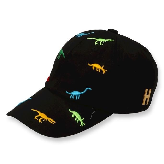 BIG SALE HAMLIN JAVER TOPI ANAK UNISEX MOTIF DINOSAURS AKSESORIS - BLACK 
