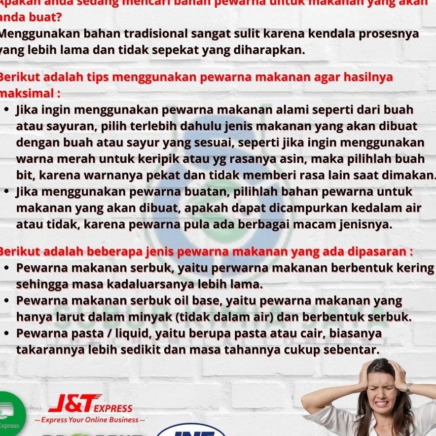 

Pewarna Makanan Merah Tua Red Bell / Dark Red 9405 Powder 1 Kg