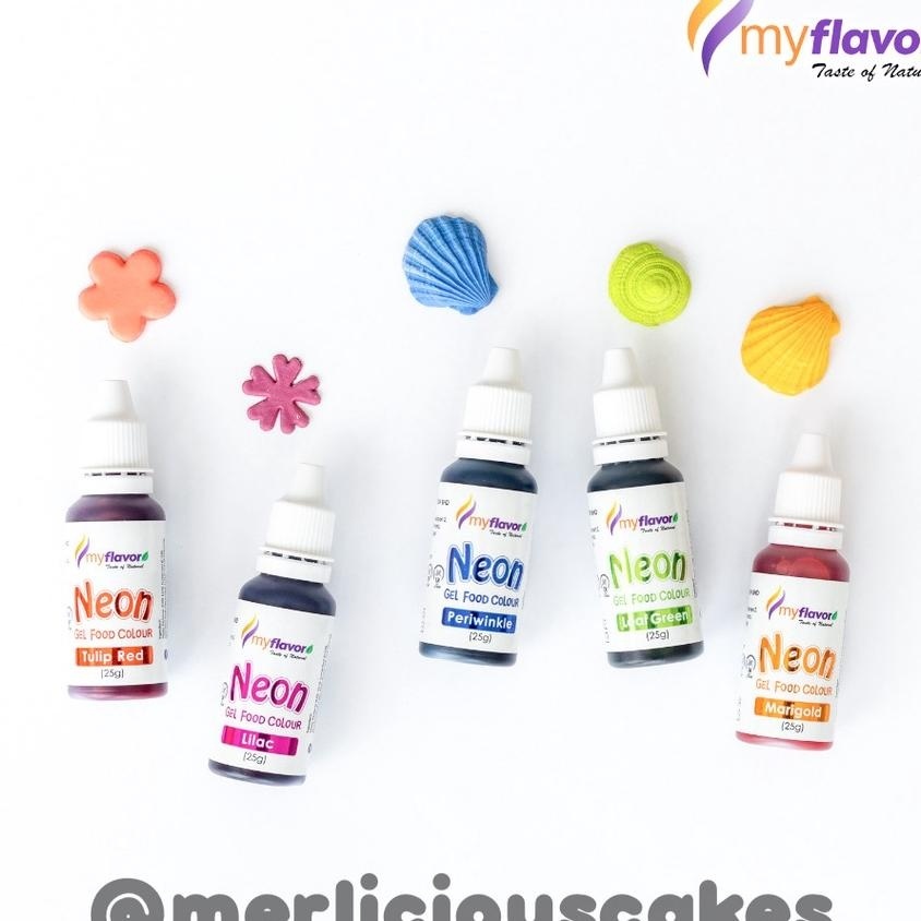 

My Flavor Neon Gel Food Color Set Food Colour Pewarna Makanan