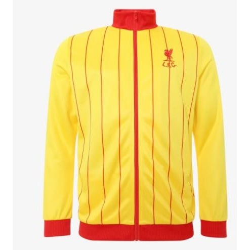 TERBARU JAKET LIVERPOOL ORIGINAL LFC RETRO 1982 AWAY TRACK JACKET, OFFICIAL 