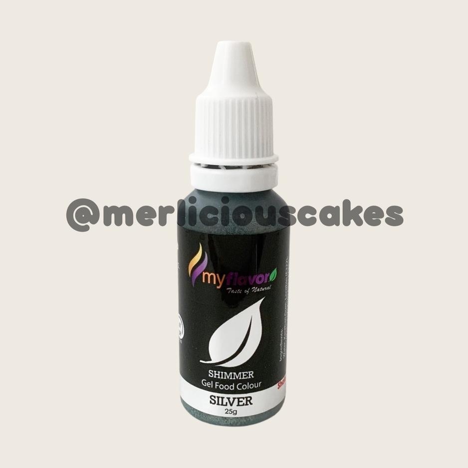 

My Flavor Sier Shimmer For Cake Painting Pewarna Makanan Halal