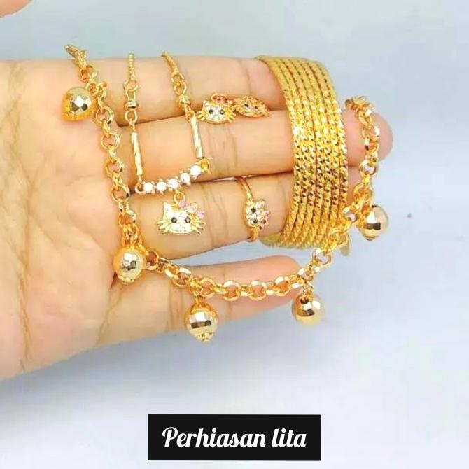 BIG SALE XUPING ANAK 1 SET LAPIS EMAS 18K XUPING PREMIUM 