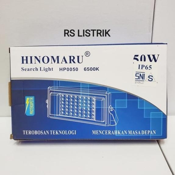Lampu sorot led-flood light hinomaru 50w - putih Kap floodlight 50 wat