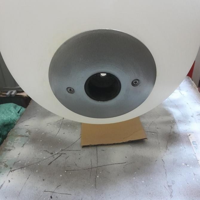 Kap Lampu Taman Bulat 40 Cm Akrilik Cover Susu