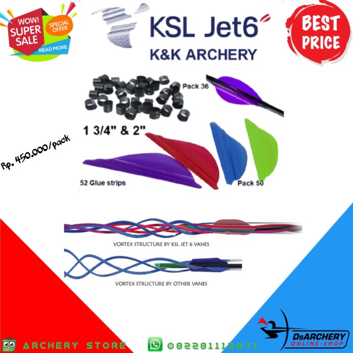 ✅Baru Ksl Jet6 Vanes 1.75 Inch Pack 50 Berkualitas