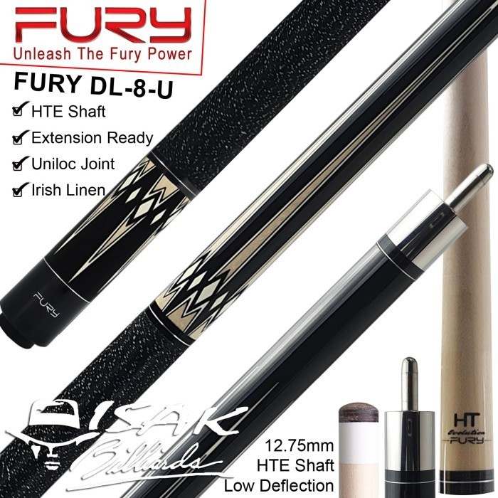 ✅Baru Fury Dl-8 Maple Pool Cue - 13 Mm - Billiard Stick Stik Biliar Bilyar Berkualitas