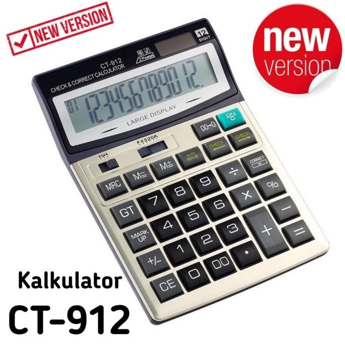 

Terbaik! Kalkulator Citizen CT-912 12 Digit Kalkulator Besar .,