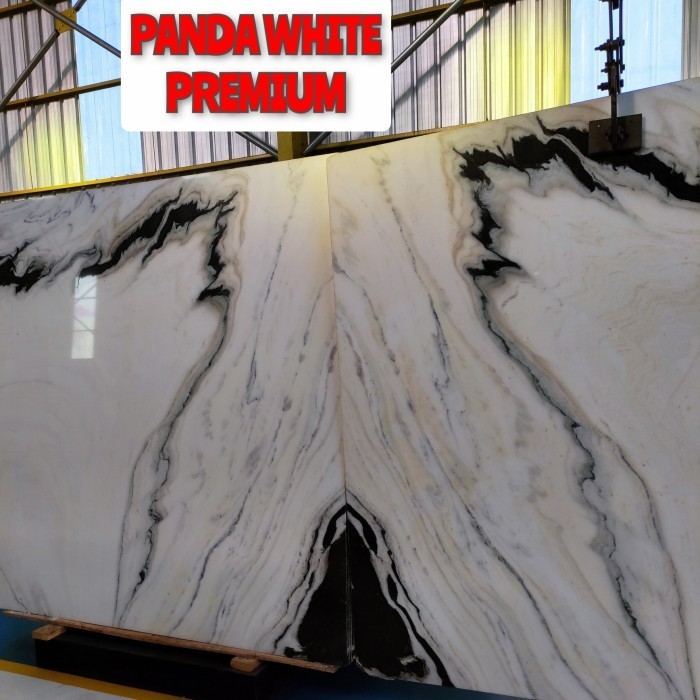 ✨Baru Marmer Panda White / Marmer Putih Lantai Dinding Top Table Berkualitas