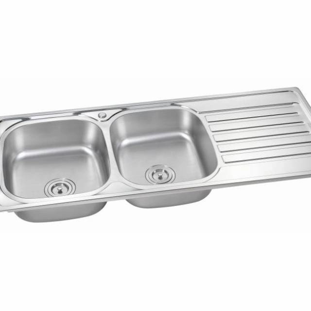 ✅Termurah Bak Cuci Piring Stainless Wastafel Stainless Bcp Stainless 2 Lubang 1. Diskon