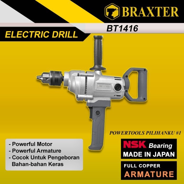 ✨New Bt1416 16Mm Bor Pesawat Braxter Power Tools Berkualitas