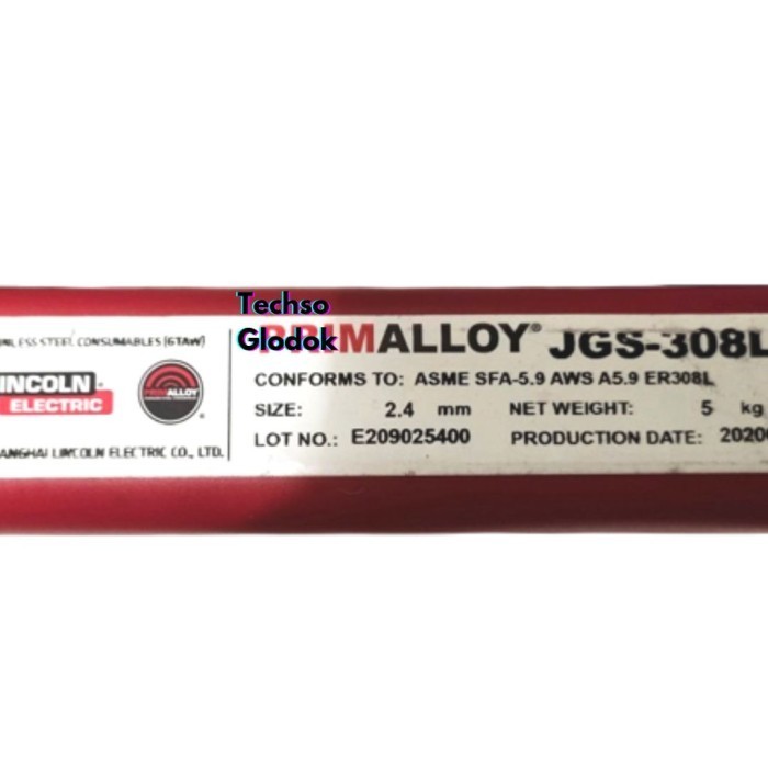 ✨New Ori Kawat Las Er308L Diameter 2.4 Mm Jgs-308L Lincoln Harga Per Box Berkualitas