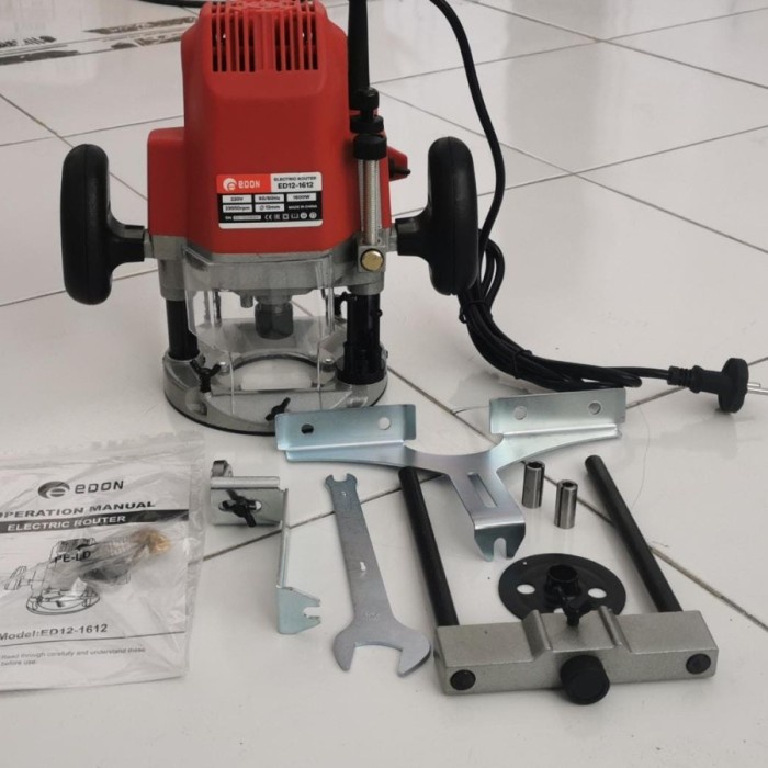 ✨New Ori Electric Router Edon Mesin Profil Kayu Elektrik Router Edon Ed12-1612 Diskon