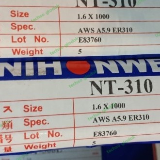 ✨New Ori Nihonweld Nt-310 Kawat Las Stainless High Temp 310 Diskon