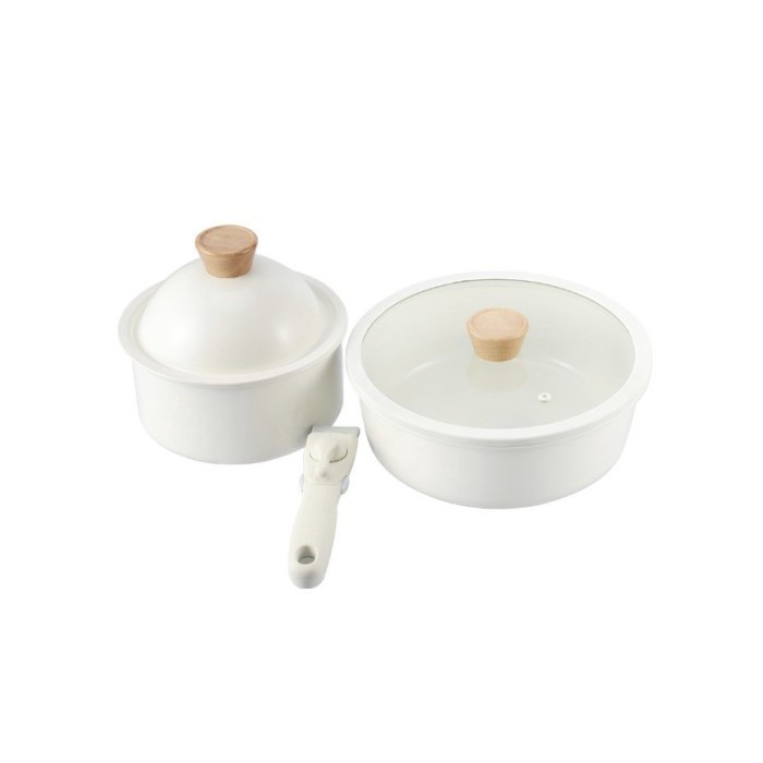 [New Ori] Iuiga Nonstick Nesting Cookware Set  Panci Anti Lengket Limited