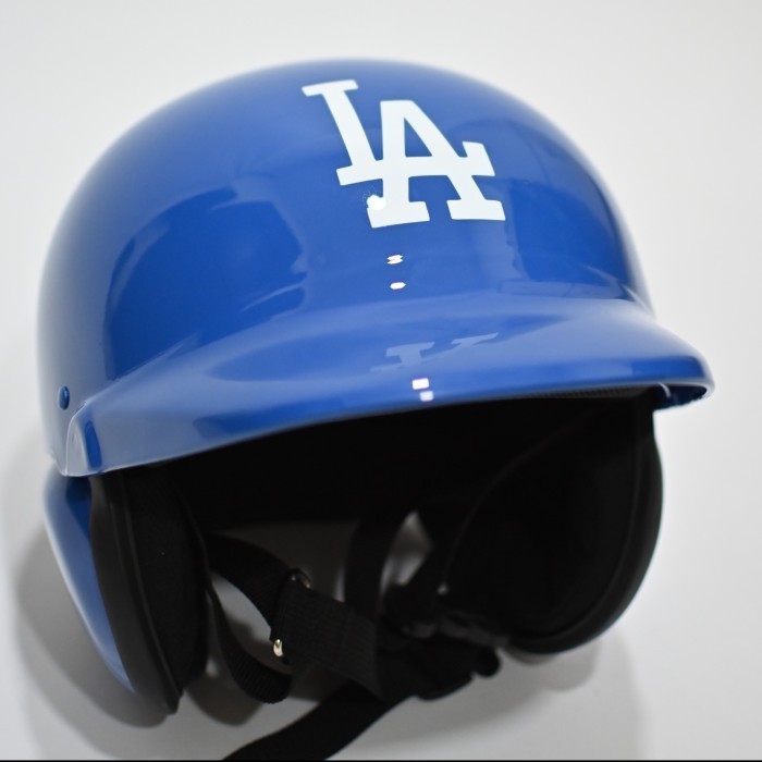 [Ori] Belllissimo Baseball Motorcycle Half Face Helmet - La Blue Limited