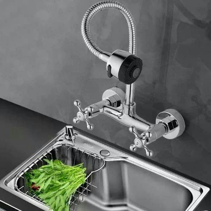 [New Ori] Kran Kitchen Zing Panas Dingin Fleksibel Putar Keran Cuci Piring Diskon