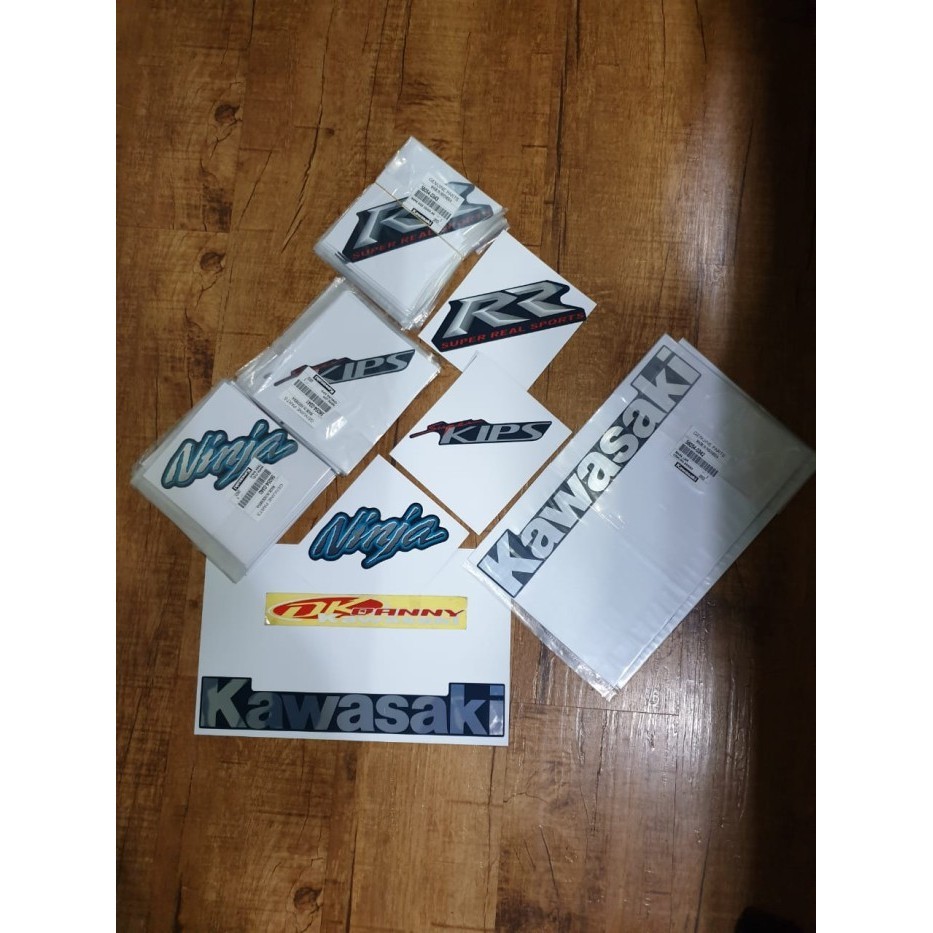 [New] Stiker Set Biru Dongker Ninja Rr Old Original Berkualitas