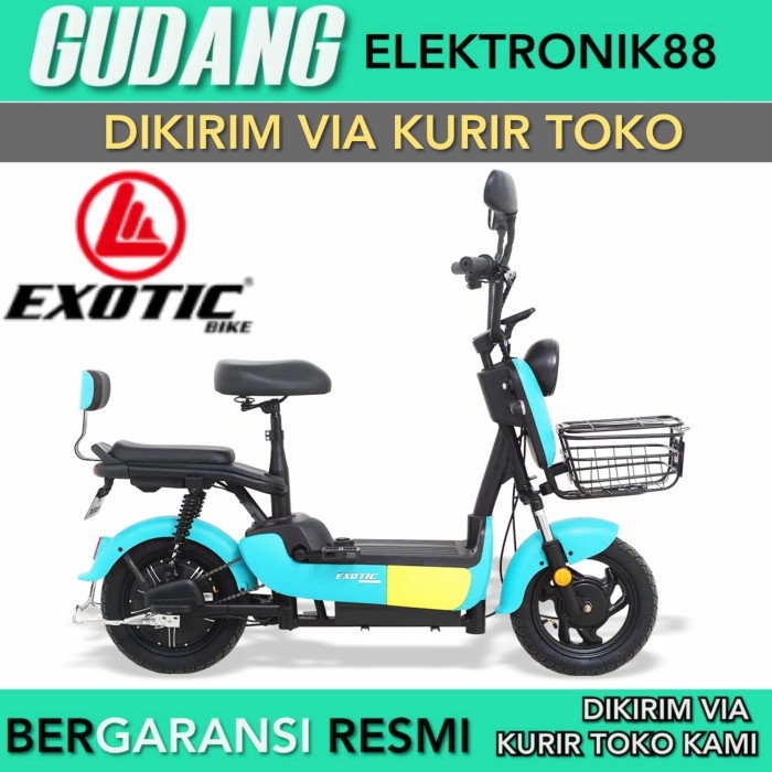 [Ori] Sepeda Listrik Exotic 500Watt Exotic Illution Sepeda Pasific E-Bike Diskon