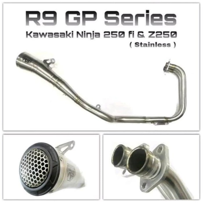 [Original] Knalpot R9 Gp Series Ninja 250 Fi R25 Mt25 Cbr 250Rr Ninja 250 Fi 2018 Terbatas