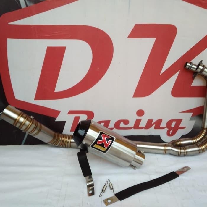 [Original] Knalpot Racing Kawasaki Ninja Karbu 250 Akrapovic Monster Black Terbaru
