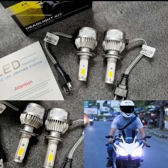 [Ori] Lampu Led Putih R25 Mt25 Ninja 250 Z250 Z250Sl Zx6R R6 Er6N Ninja 650 Berkualitas