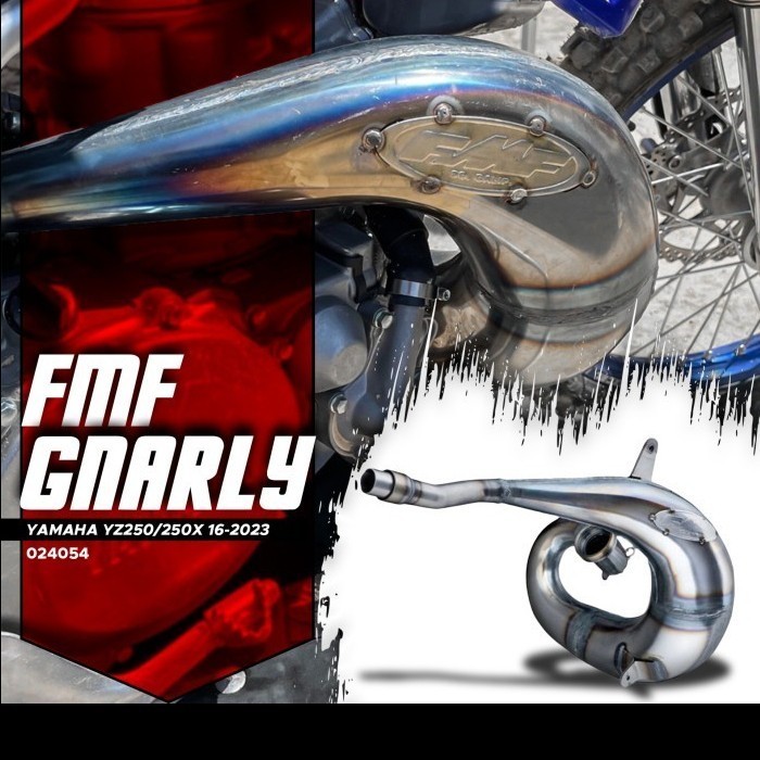 [Original] Fmf Gnarly Header Yamaha Yz250 Yz250X 024054 Exhaust Knalpot Trail Berkualitas