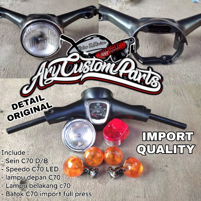 [Ori] Batok Kepala C70 Lampu Speedometer Super Tebal Limited