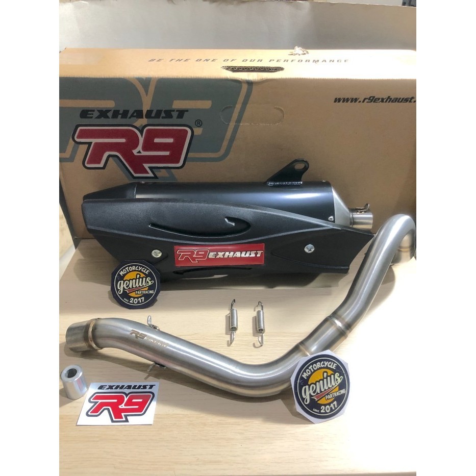 [Original] Knalpot R9 Beat Fi  Pop Esp  Scoopy Fi Misano Black Series Original Berkualitas
