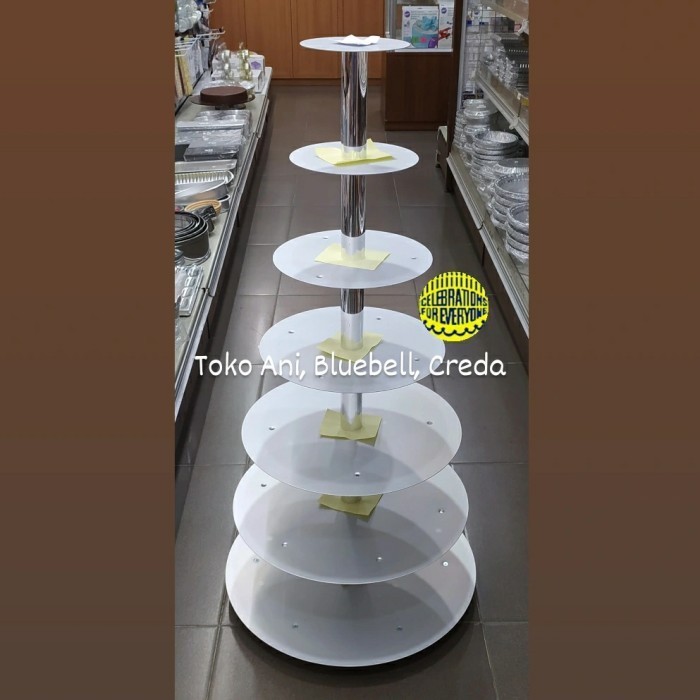 

[New Ori] Cake Stand Round 7 Floos / Stand Kue Pengantin 1.7 Meter Berkualitas