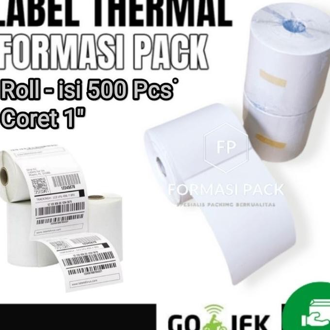

Kertas Termal & Continuous R Thermal 100 X 150 Mm 100X150 4X6" Isi 500Pcs Ukuran A6
