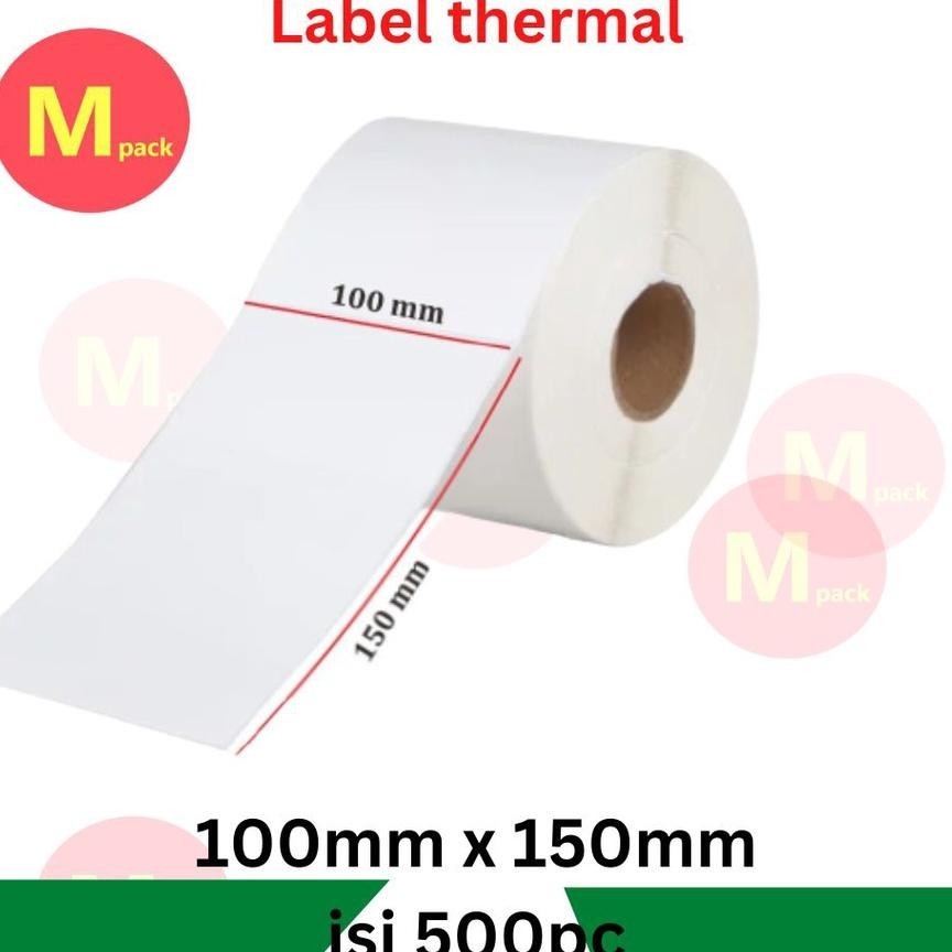 

Kertas Label Thermal Stier Barcode 100Mm X 150Mm A6 Isi 500Pc
