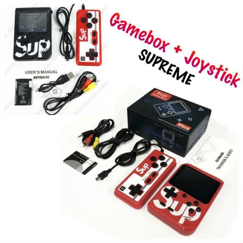 [LIMITED QUALITY] Gameboy Gamebox Gamebot sup plus 400 in1/Game bot boy box sup plus double joystick
