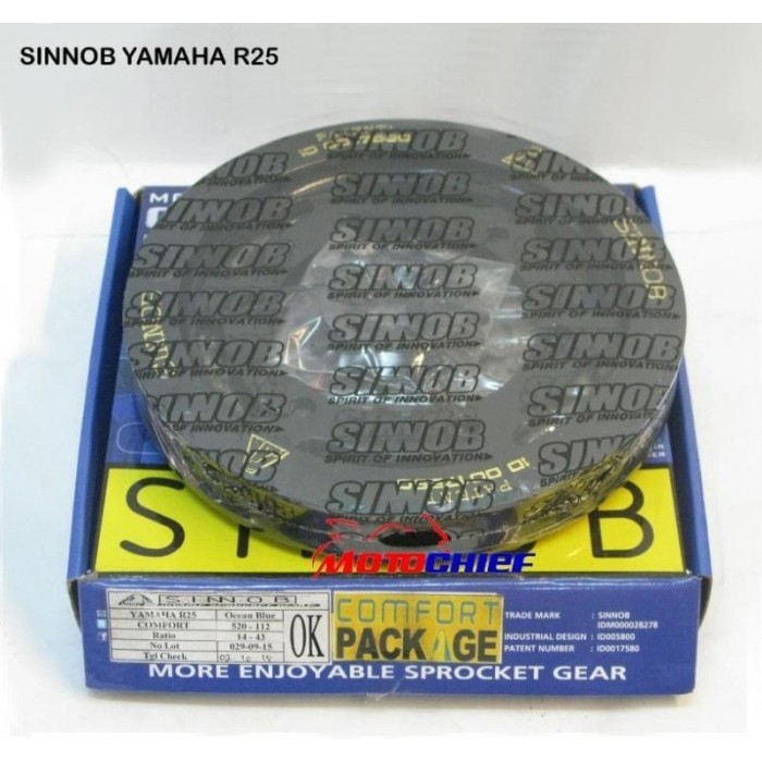 ✅Baru Gear Set Sinnob Yamaha R25 Comfort Berkualitas